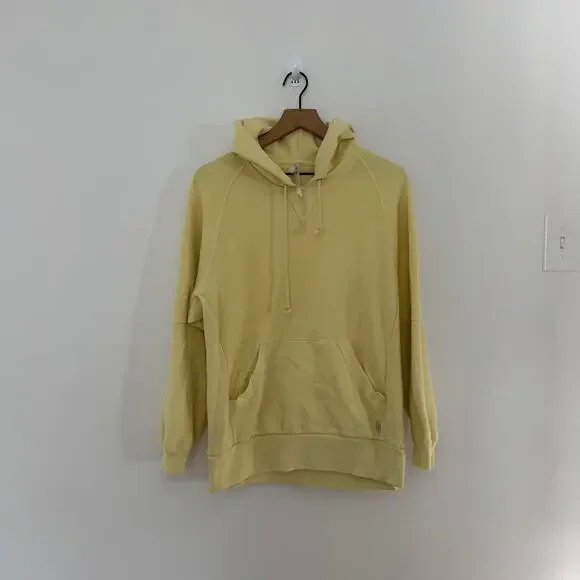 Free People Movement Oversize Yellow Cotton Hoodie Size Small - Picture 1 of 3